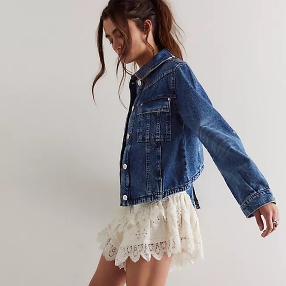 We the free jade denim jacket size medium - Picture 4 of 13